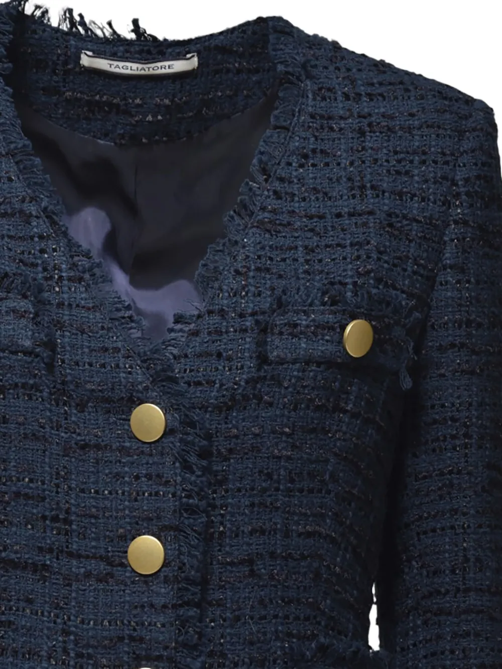 Tagliatore Tweed jack Blauw