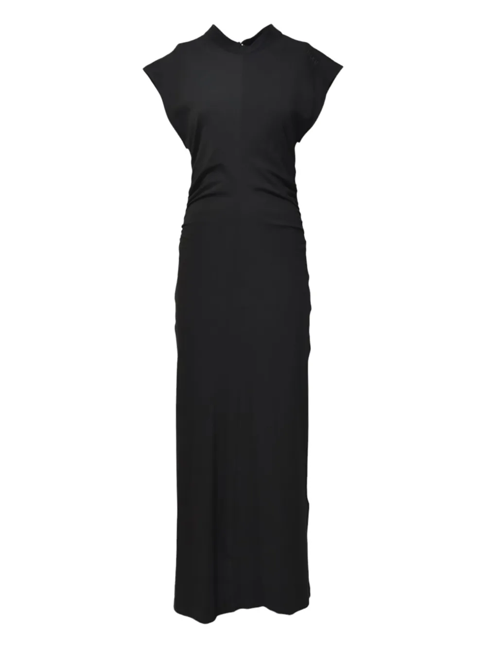 MSGM vestido largo de algodón stretch | negro | Image 1