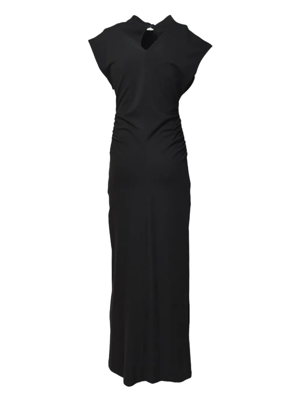 MSGM stretch-cotton maxi dress - Zwart