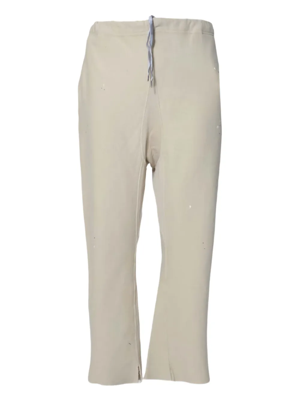 Maison Margiela Cropped broek met trekkoord Beige