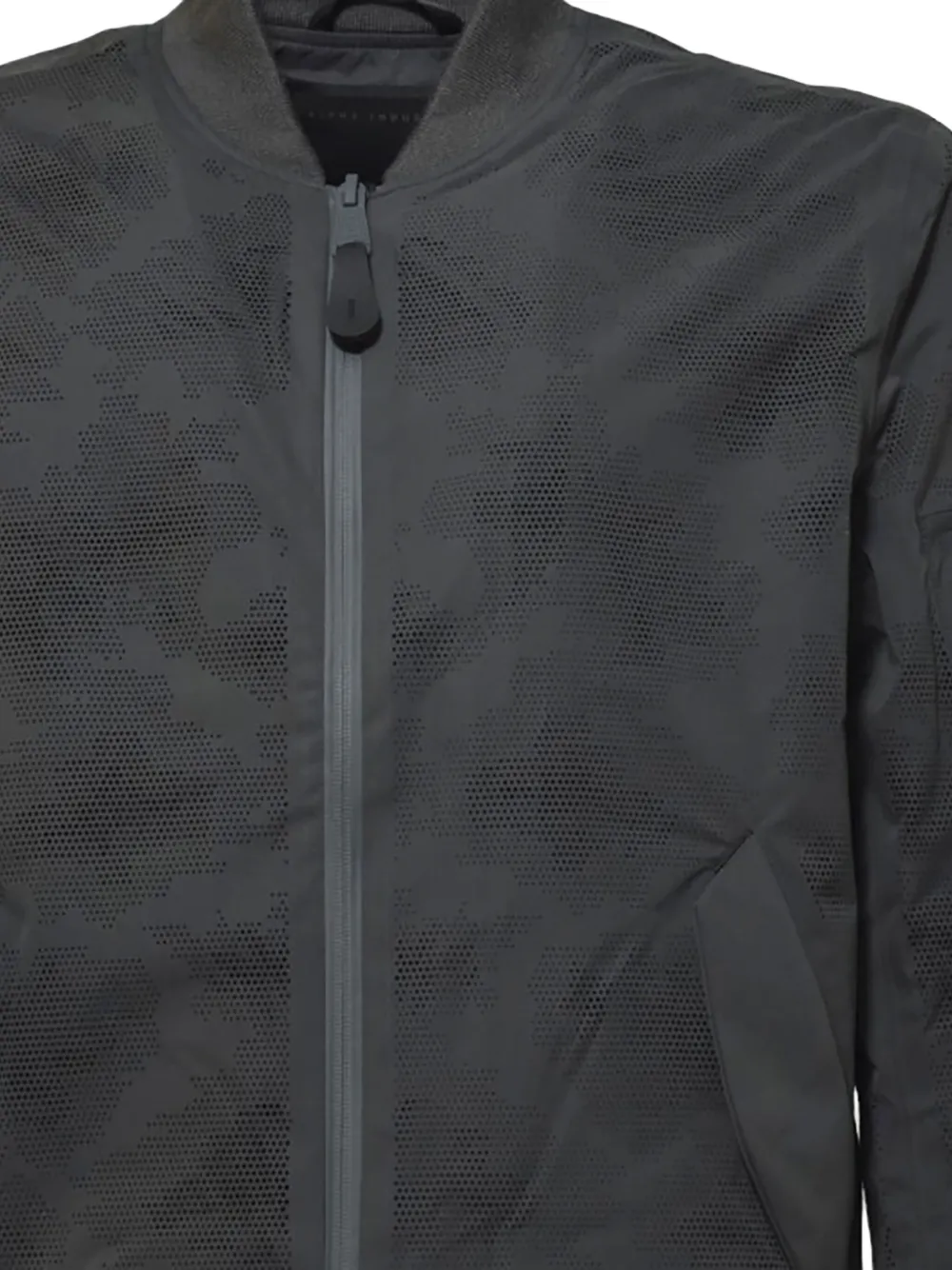 ALPHA INDUSTRIES CAMOUFLAGE-PATTERN ZIP-UP BOMBER JACKET