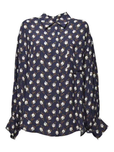 ASPESI floral-print button-up shirt