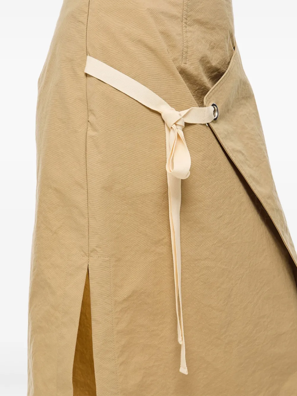 Plan C Asymmetrische midi-rok Beige