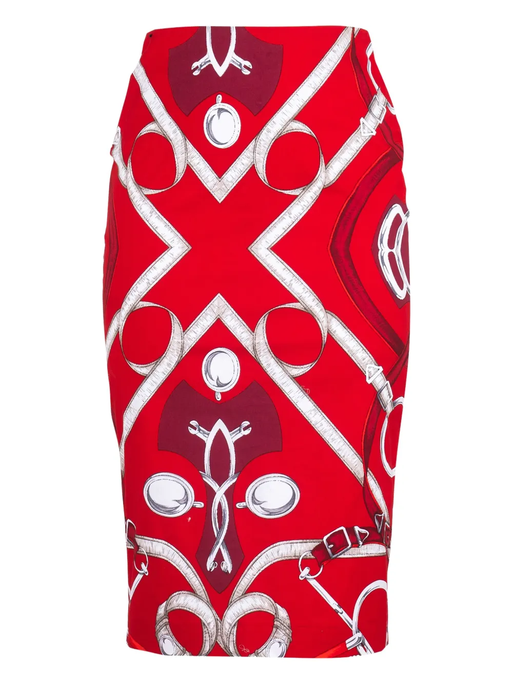 Samantha Sung Kokerrok met print Rood