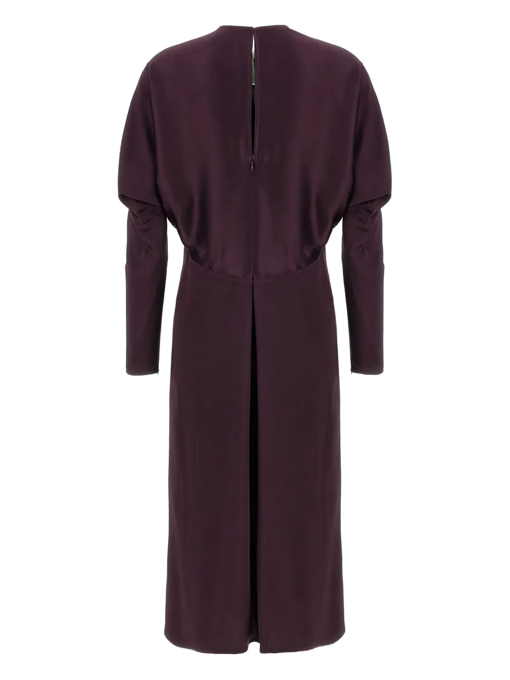 Victoria Beckham puff-sleeve midi dress - Paars
