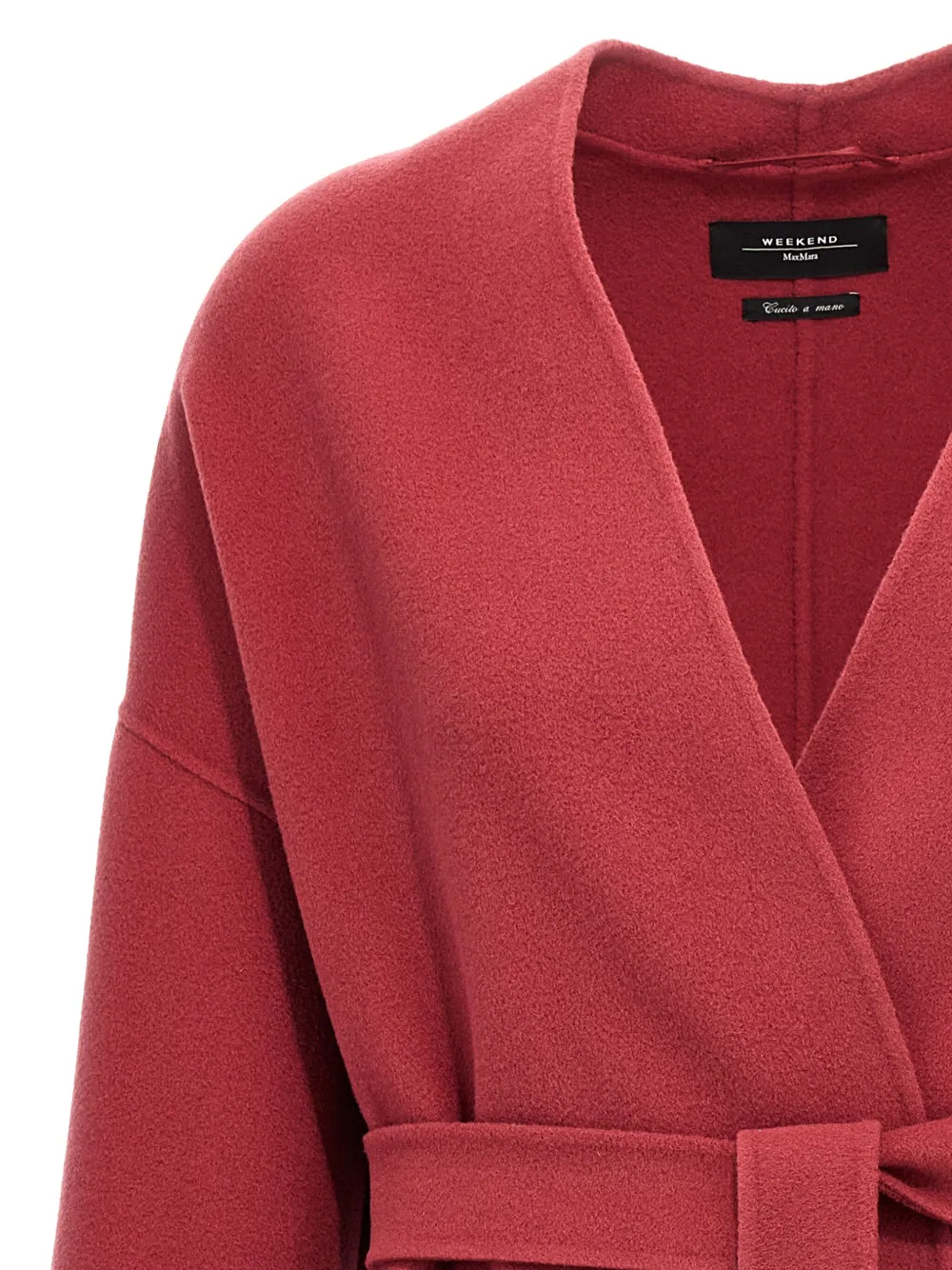 Max Mara Eris belted coat Rood