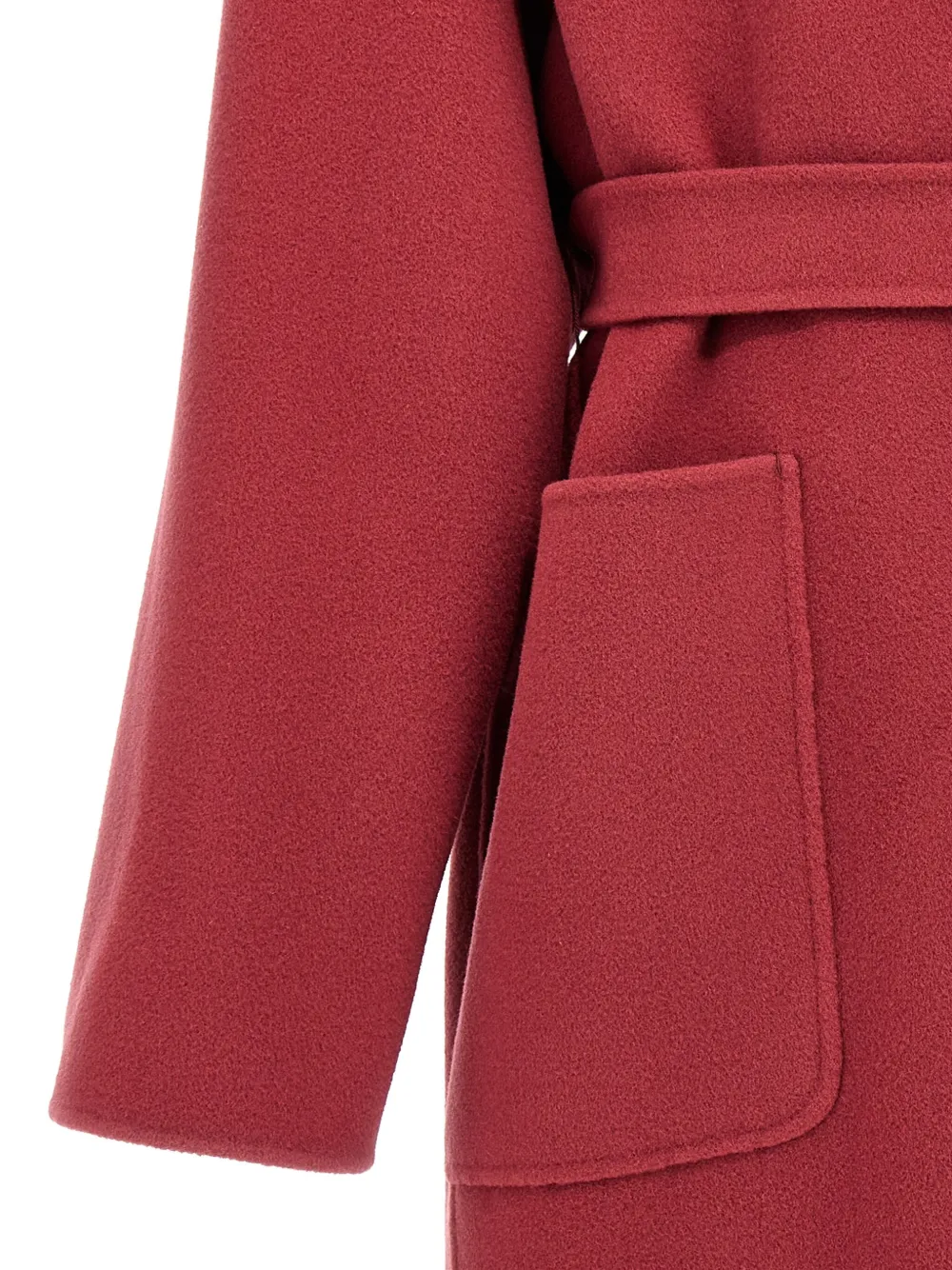 Max Mara Eris belted coat Rood