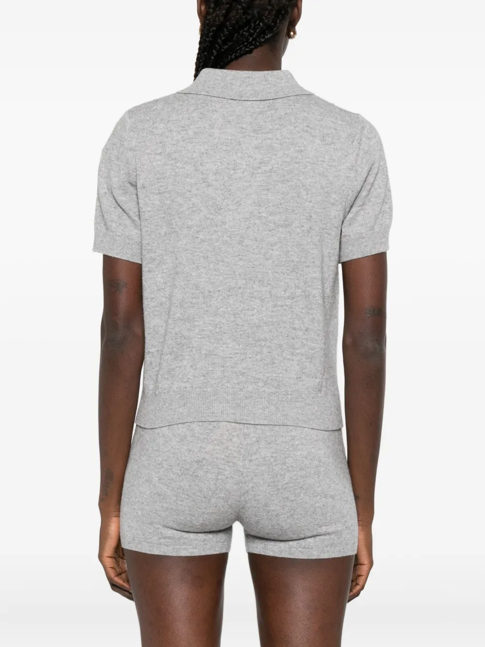 SANDRO Polotop met argyle patroon Grijs