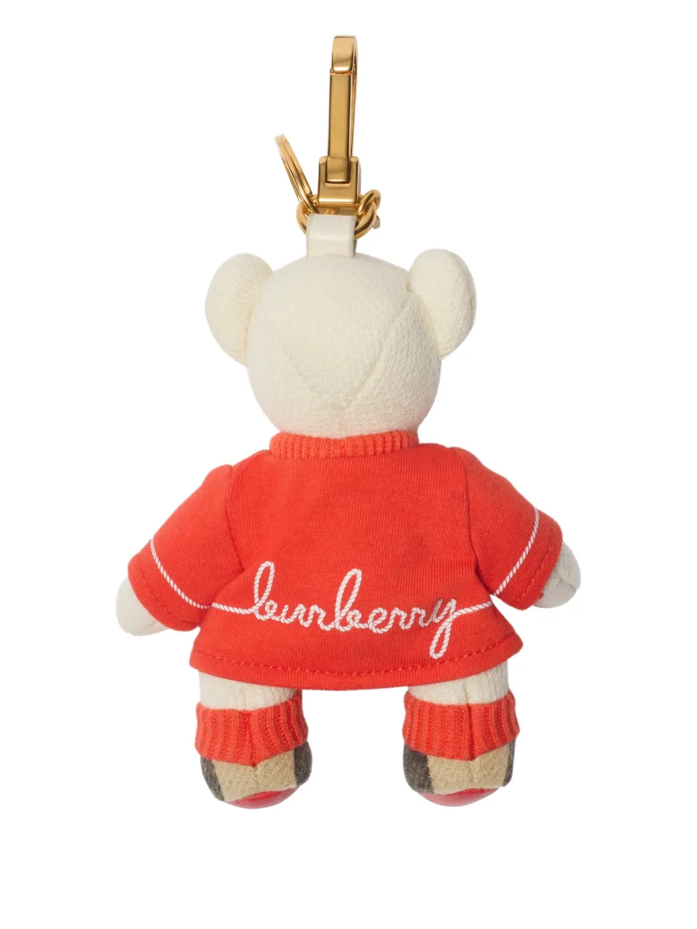 Burberry Bear embroidered keychain Rood