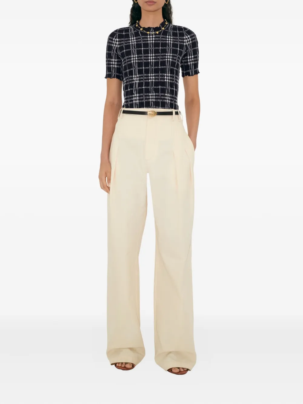 Burberry Knight Stamp belt - Zwart