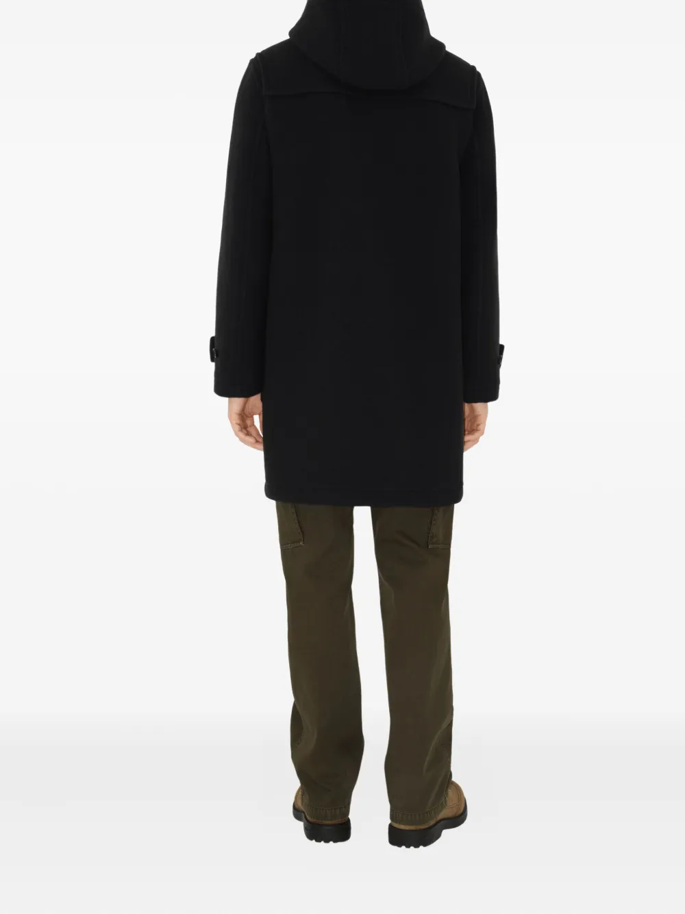 Burberry Wollen duffeljas Zwart