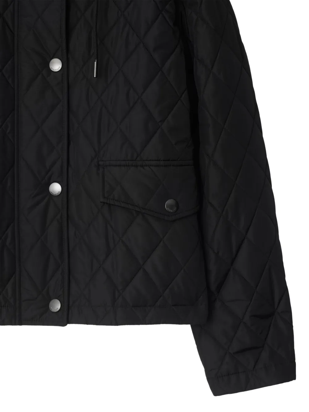 Burberry Gevoerd jack met capuchon Zwart
