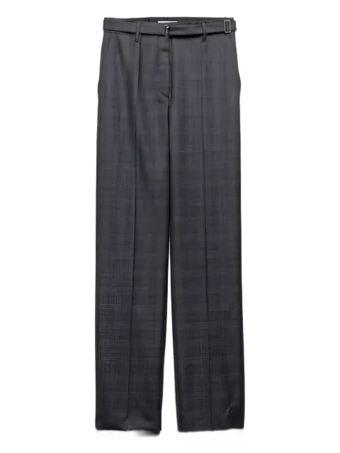 Prada pleated belted trousers