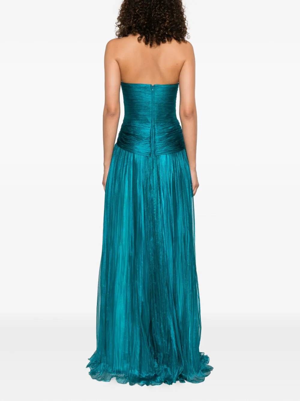 Iris Serban Star maxi-jurk met strik Blauw