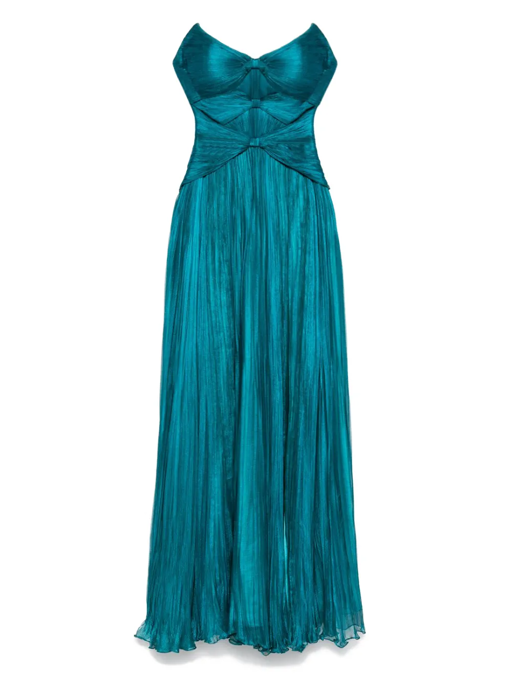 Iris Serban Star maxi-jurk met strik Blauw
