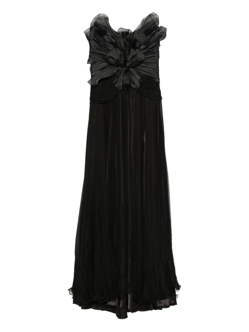 Iris Serban ruffled halter-neck dress | Black | Image 1