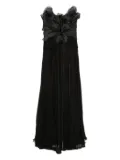 Iris Serban ruffled halter-neck dress - Black