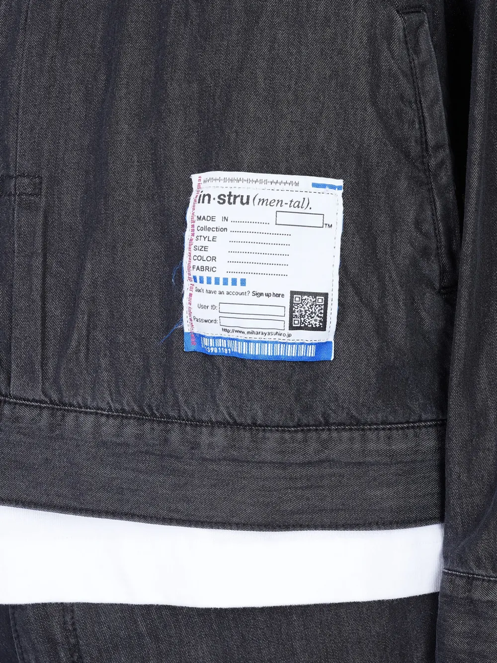 Maison MIHARA YASUHIRO Denim jack Zwart