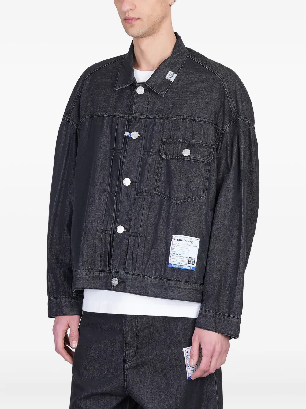 Maison MIHARA YASUHIRO Denim jack Zwart