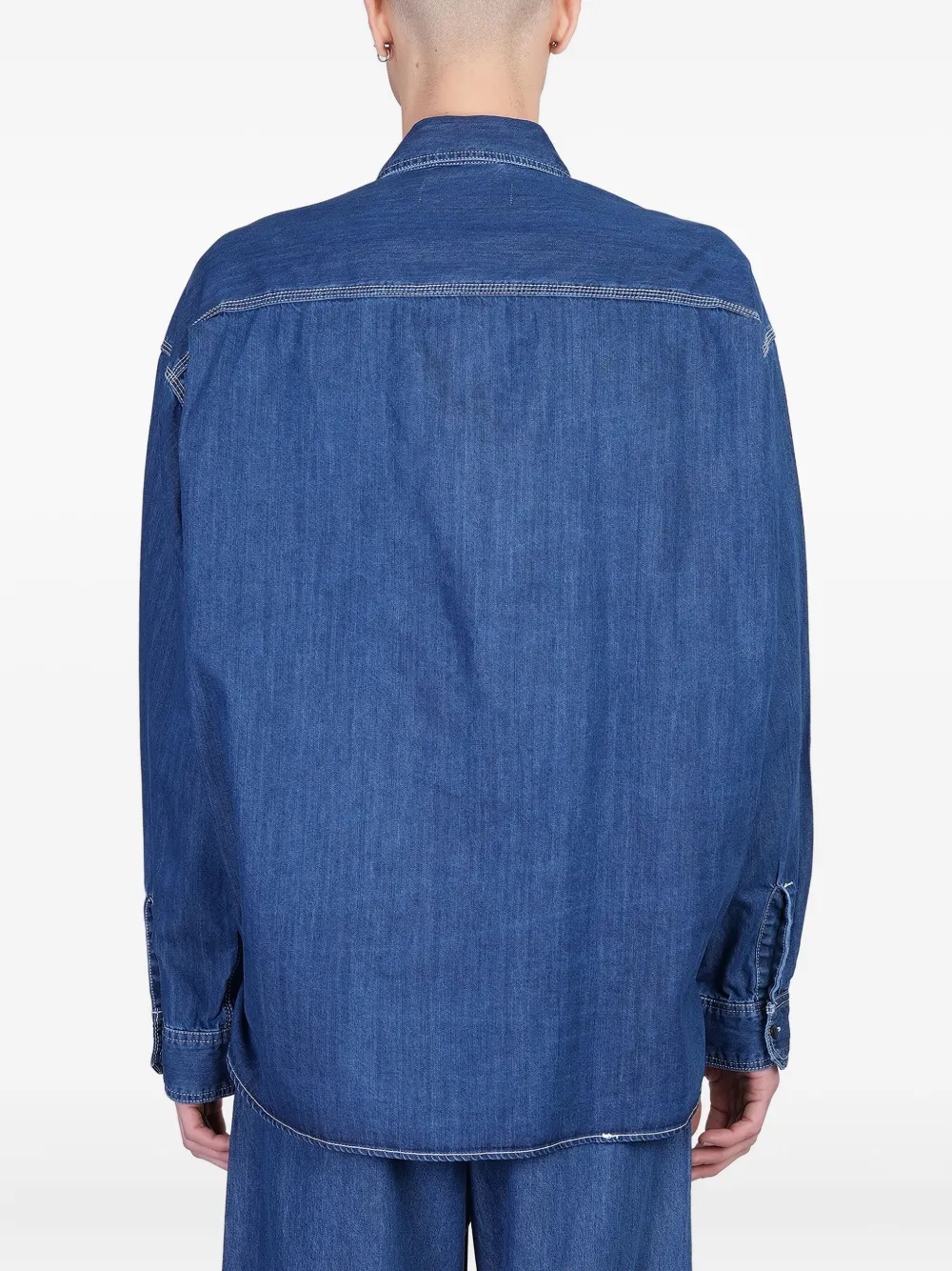 Maison MIHARA YASUHIRO Denim overhemd Blauw