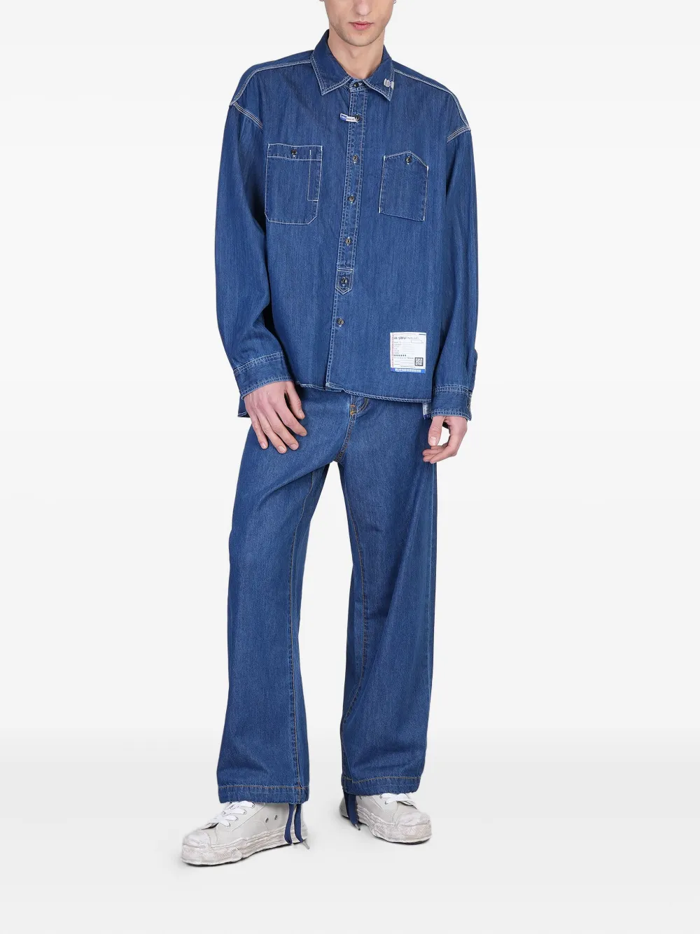Maison MIHARA YASUHIRO denim shirt - Blauw