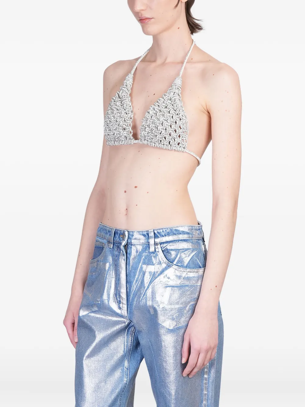Rhinestone-Embellished Top