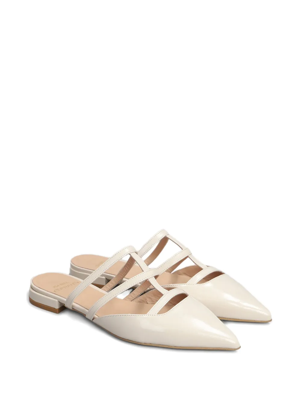 Isabel Ferranti leather mules Neutrals