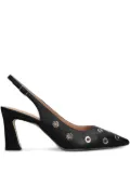 Isabel Ferranti 80mm eyelet-detailed pumps - Black
