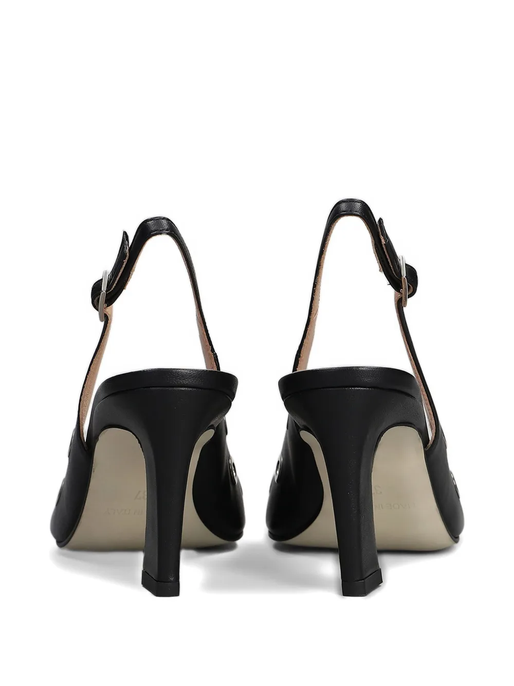 Isabel Ferranti 80mm eyelet-detailed pumps Black
