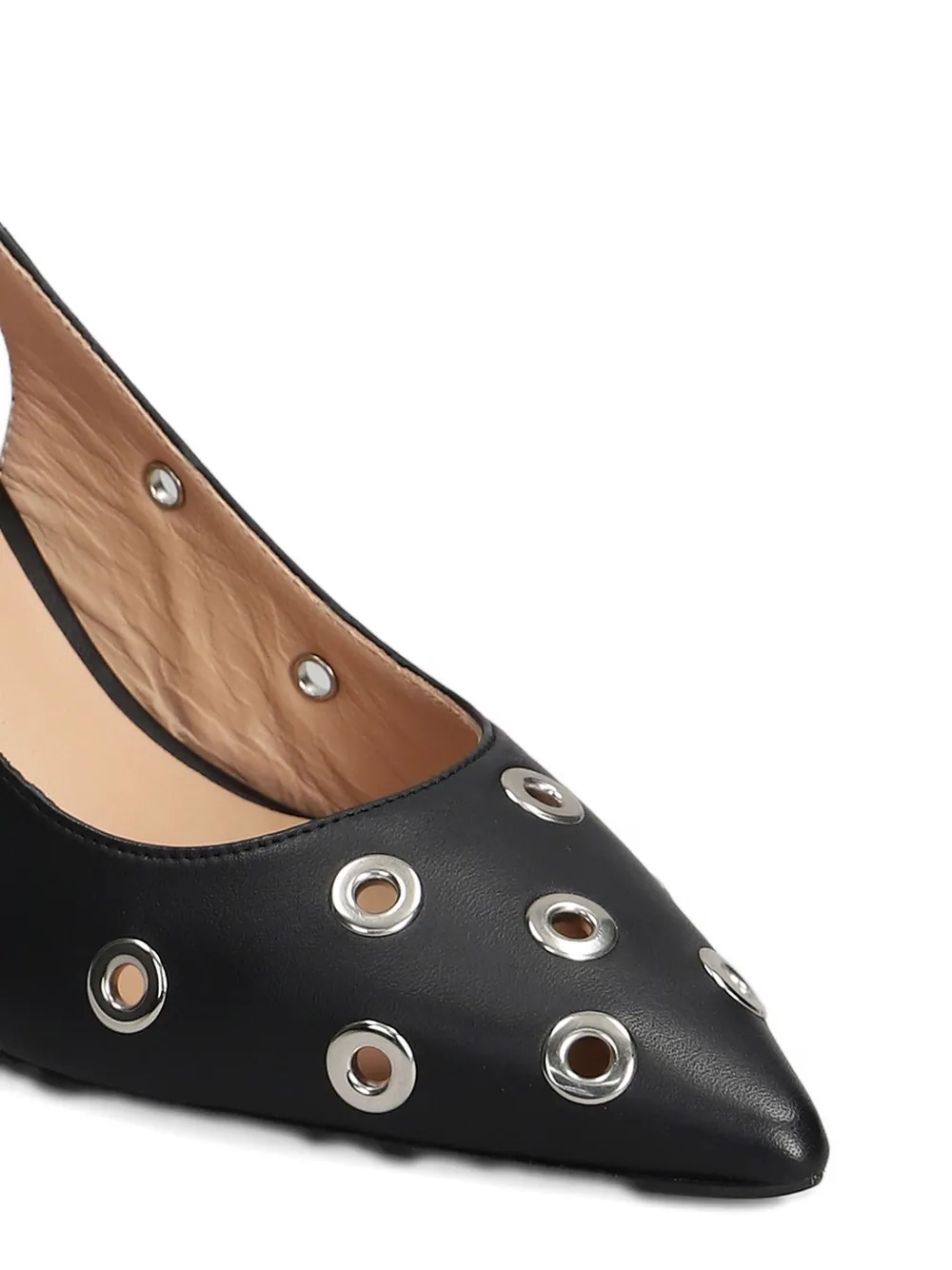 Isabel Ferranti 80mm eyelet-detailed pumps Black