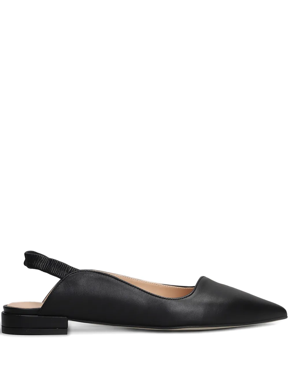 Isabel Ferranti leather flat pumps Black