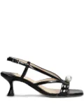 Anna F. 60mm patent sandals - Black