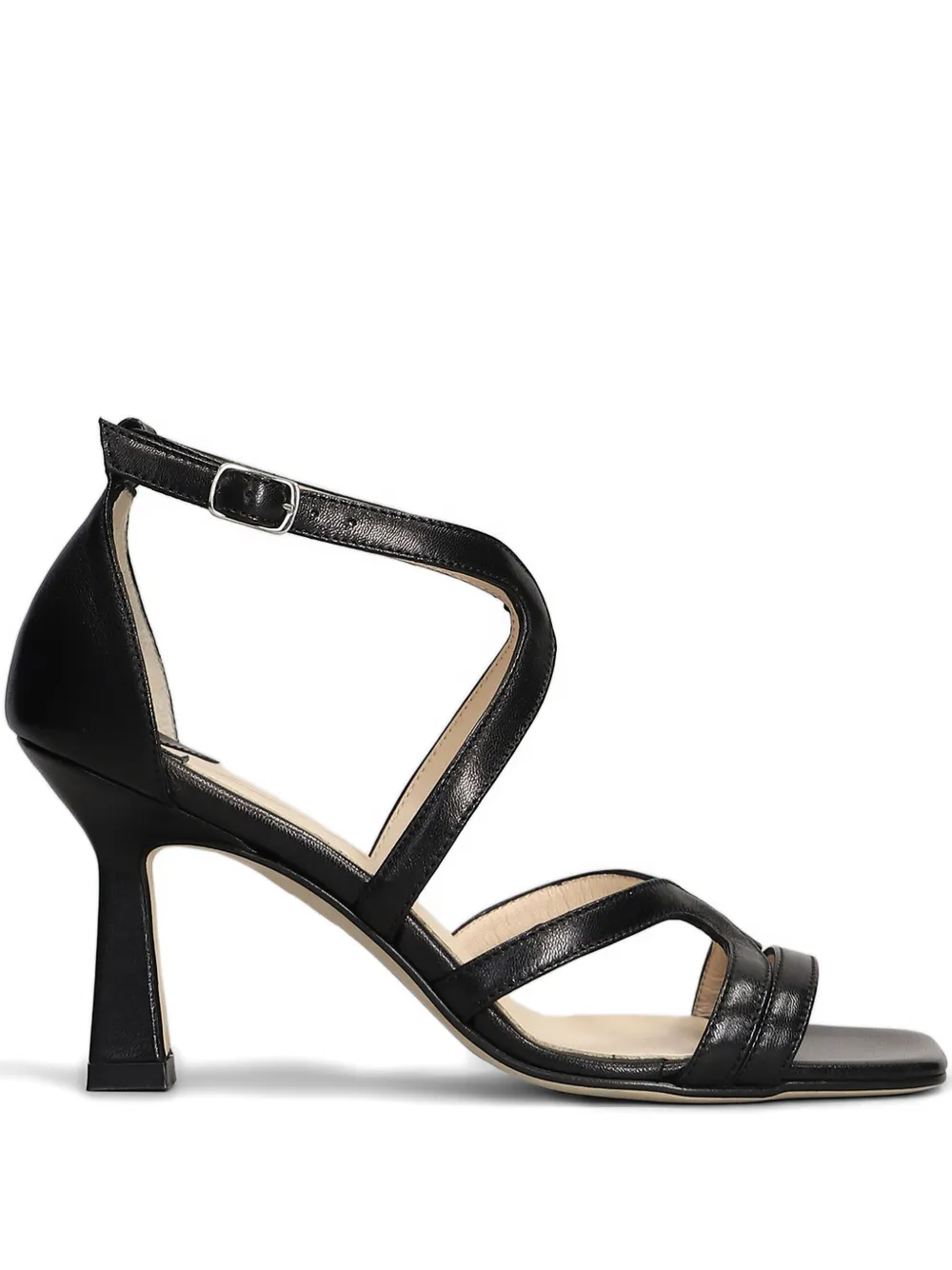 Anna F. 80mm leather sandals Black