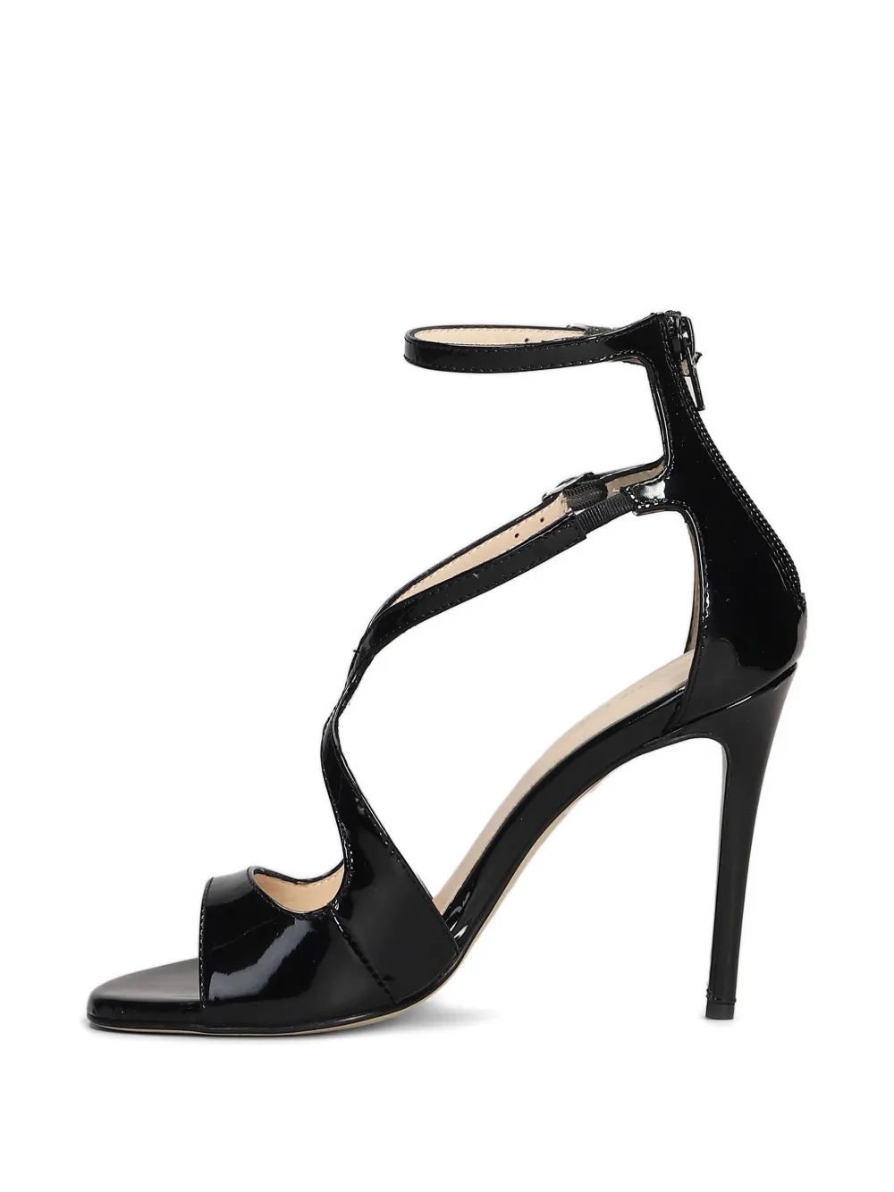 Anna F. leather sandals Black
