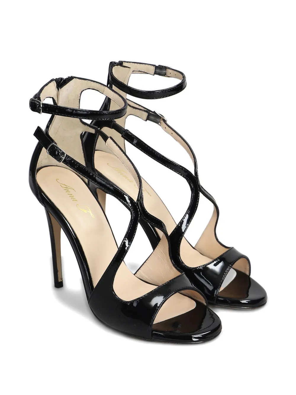 Anna F. leather sandals Black