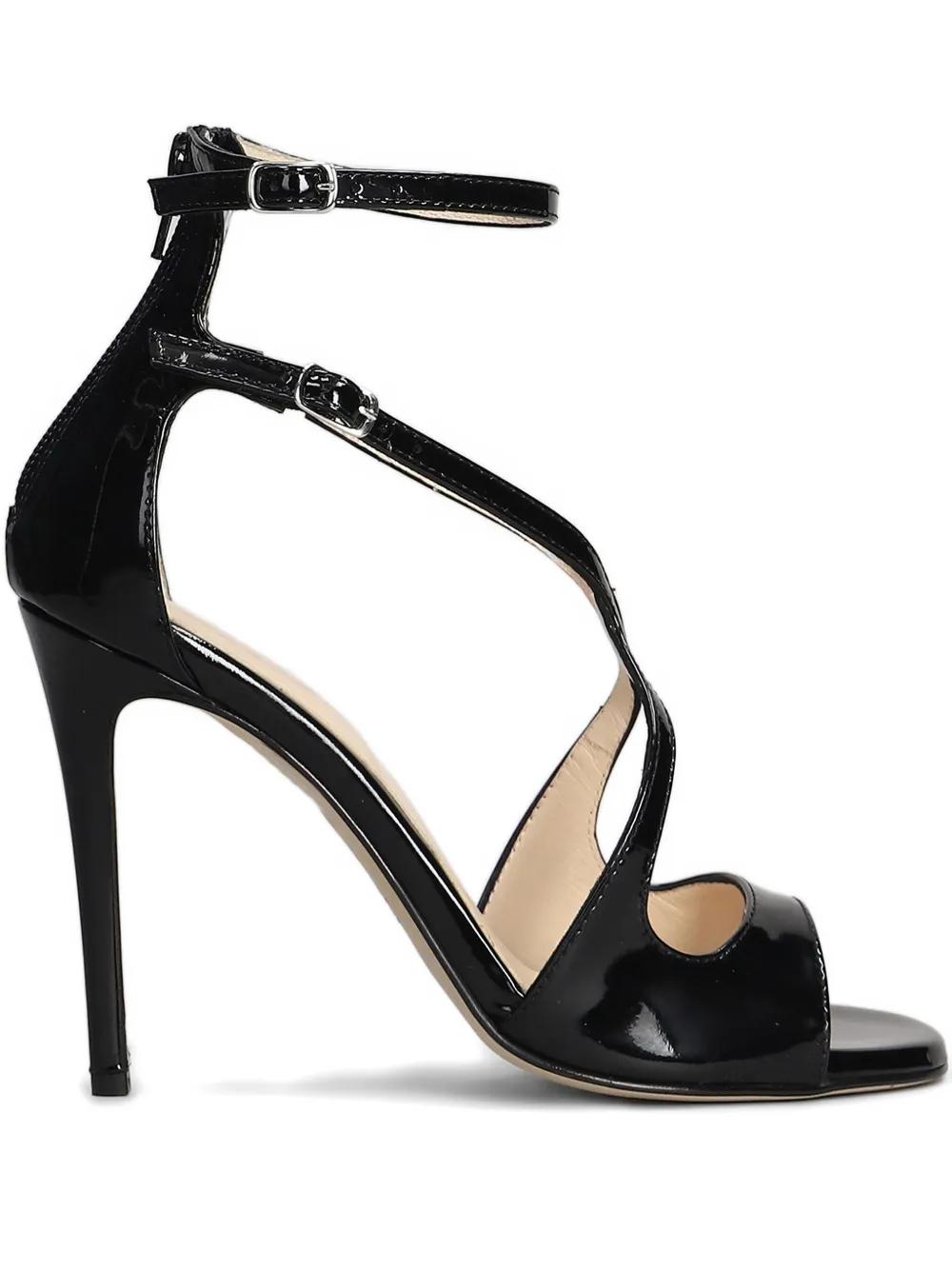 Anna F. leather sandals Black