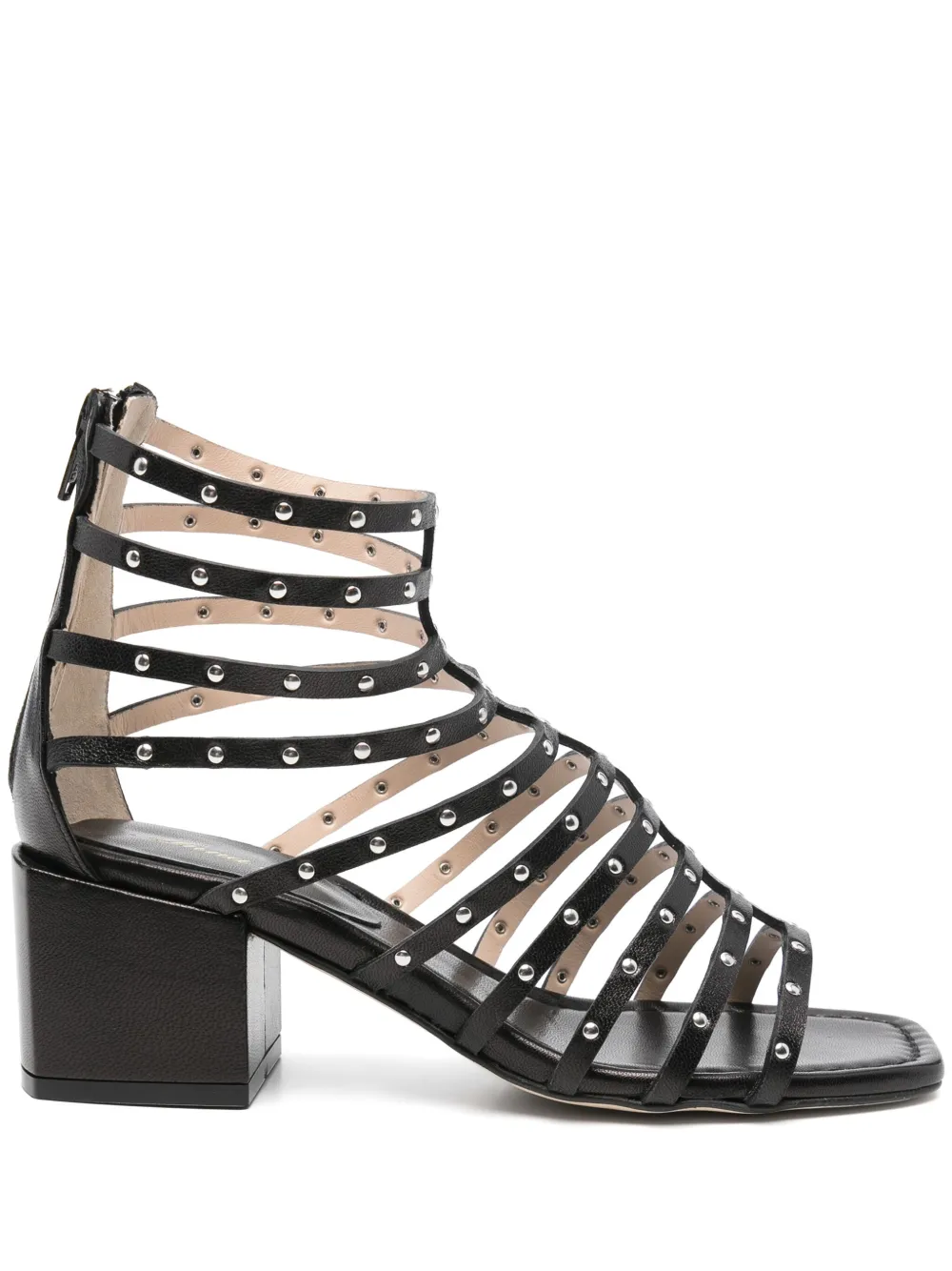 Anna F. leather sandals Black