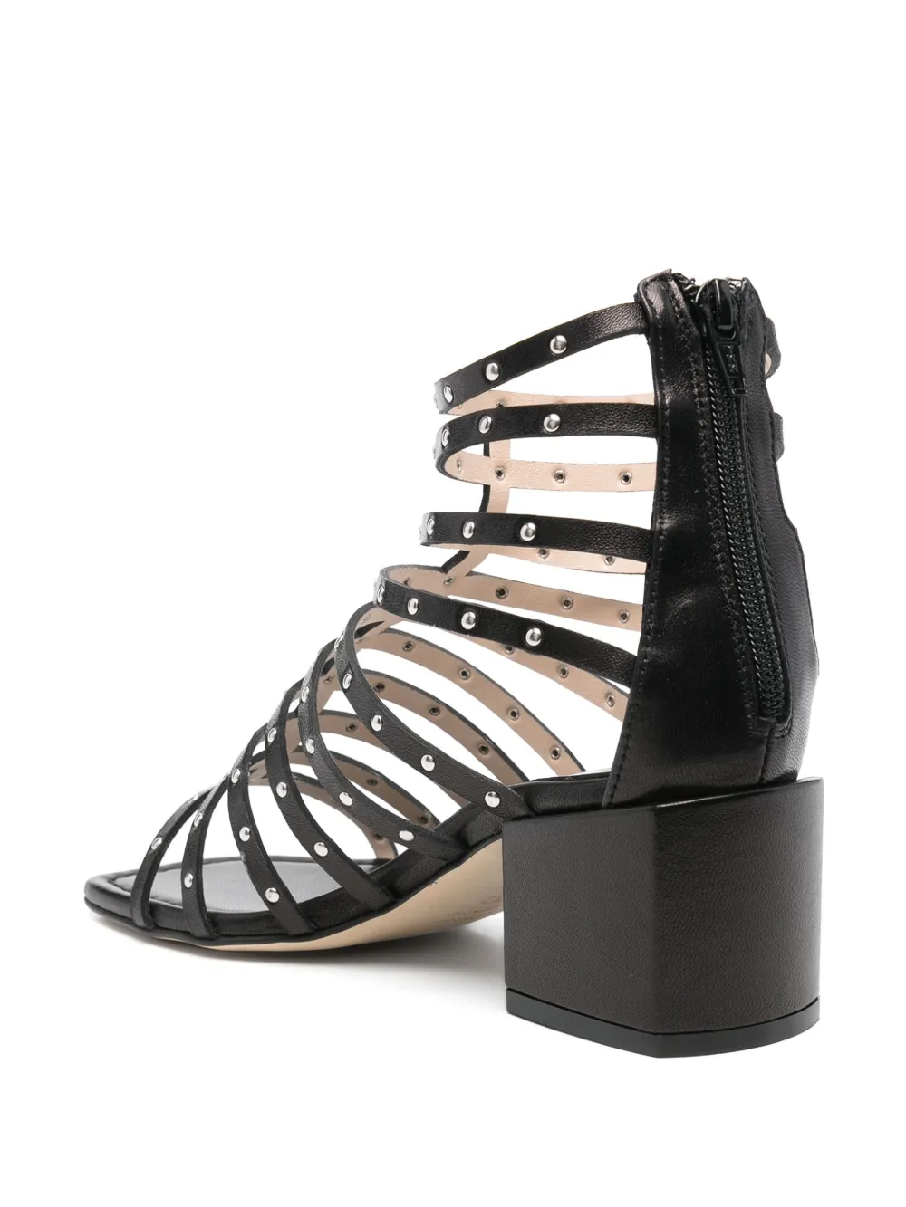 Anna F. leather sandals Black