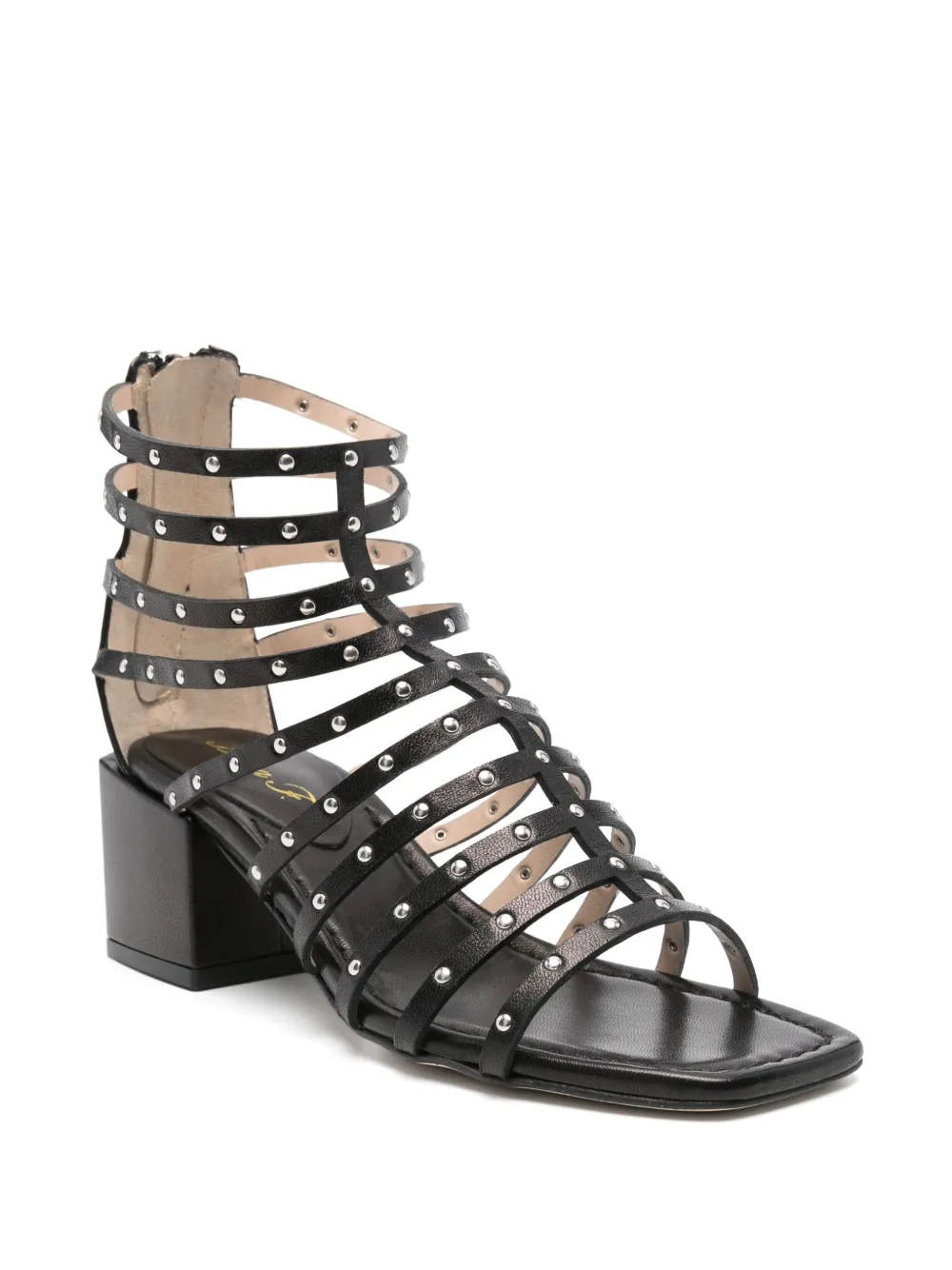Anna F. leather sandals Black
