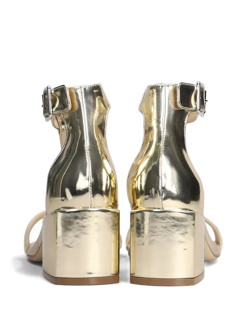 Anna F. 60mm leather sandals Gold