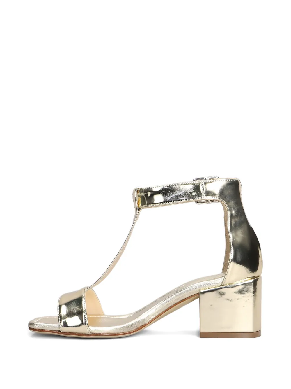 Anna F. 60mm leather sandals Gold