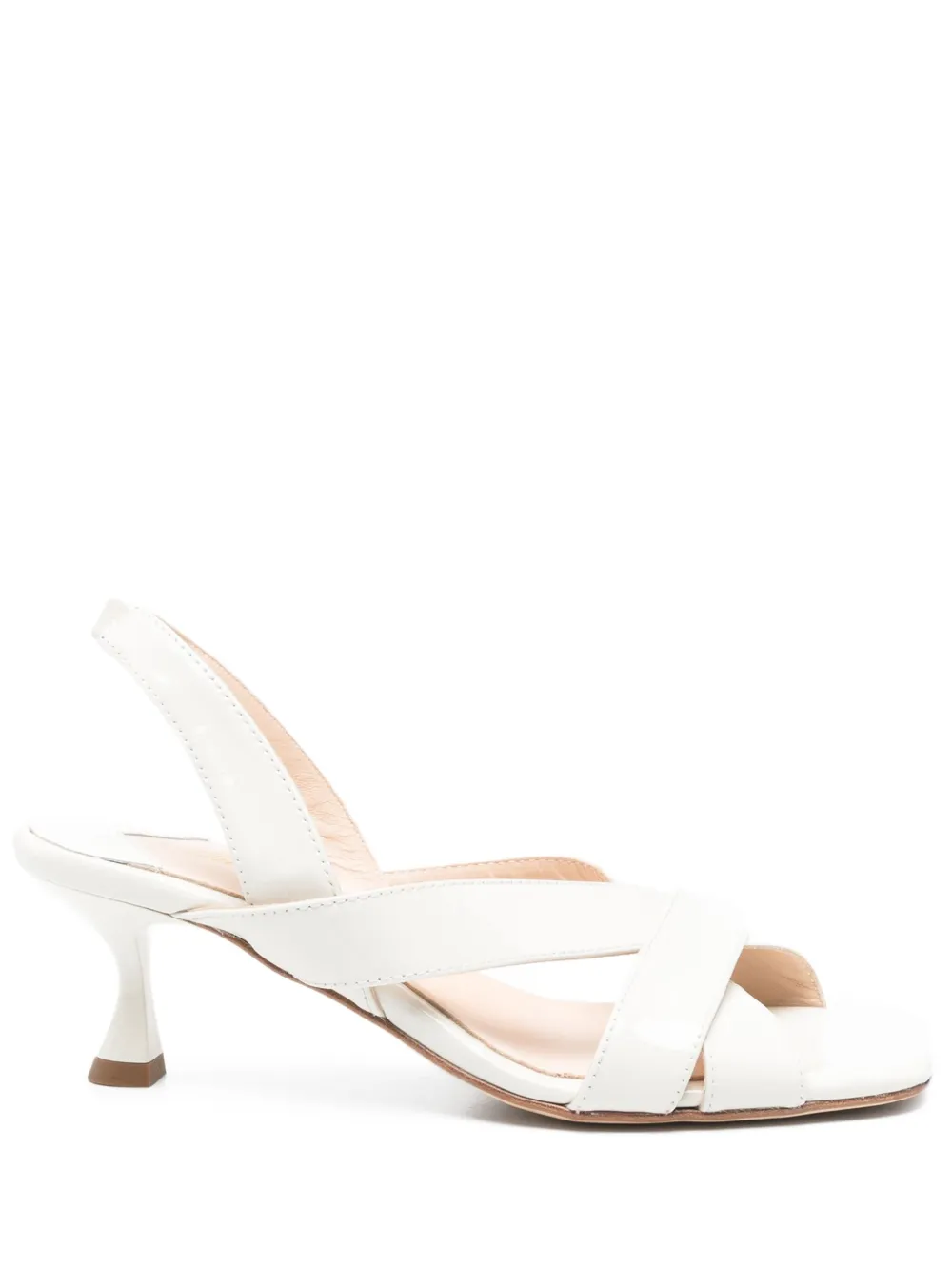 Anna F. 60mm Camelia slingback cross-strap sandals - ホワイト Anna F. 60mm Camelia slingback cross-strap sandals - ホワイト