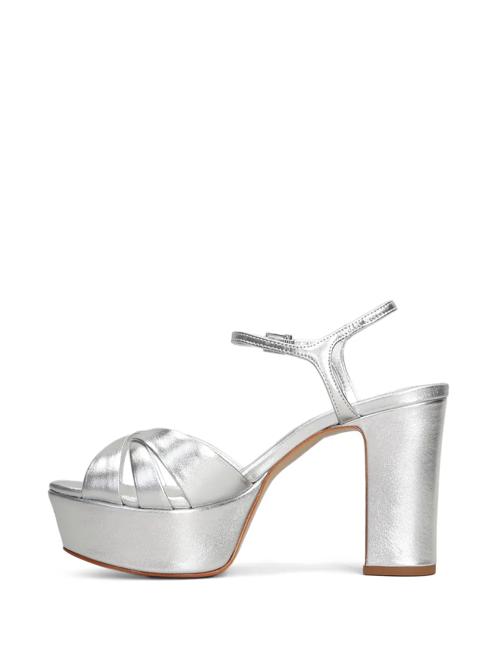 Schutz 105mm leather pumps Silver