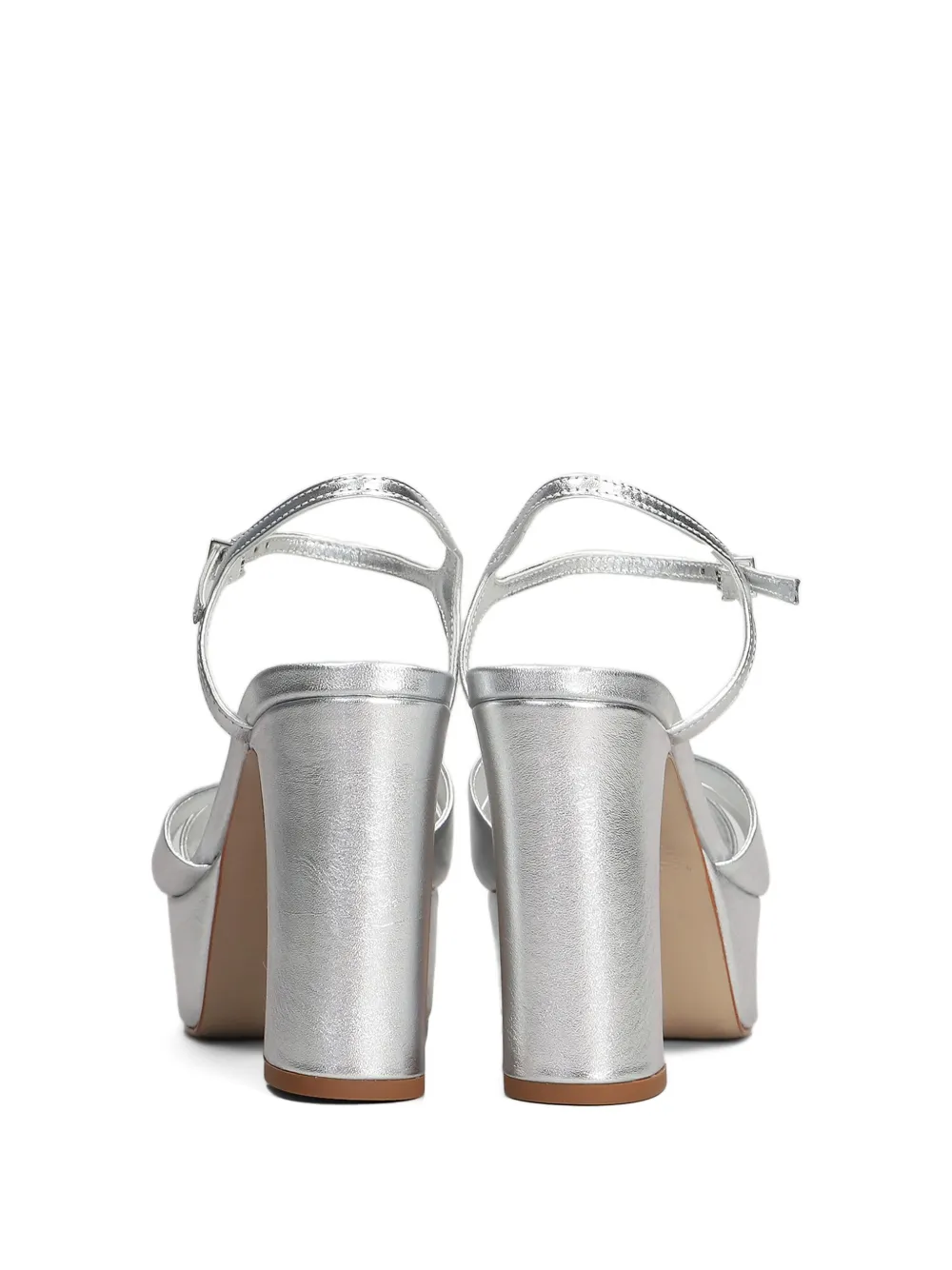 Schutz 105mm leather pumps Silver