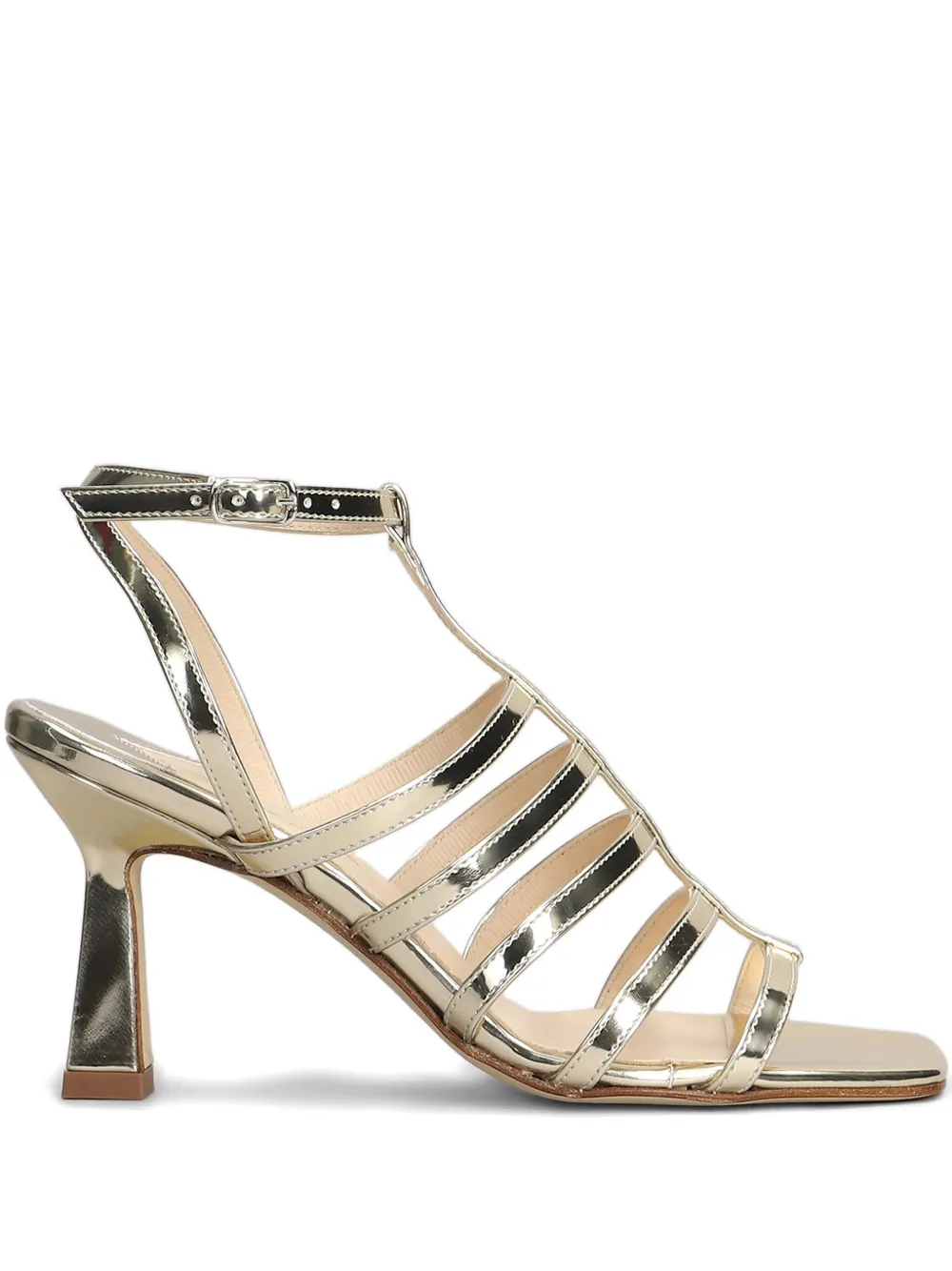 Anna F. 90mm metallic sandals Gold