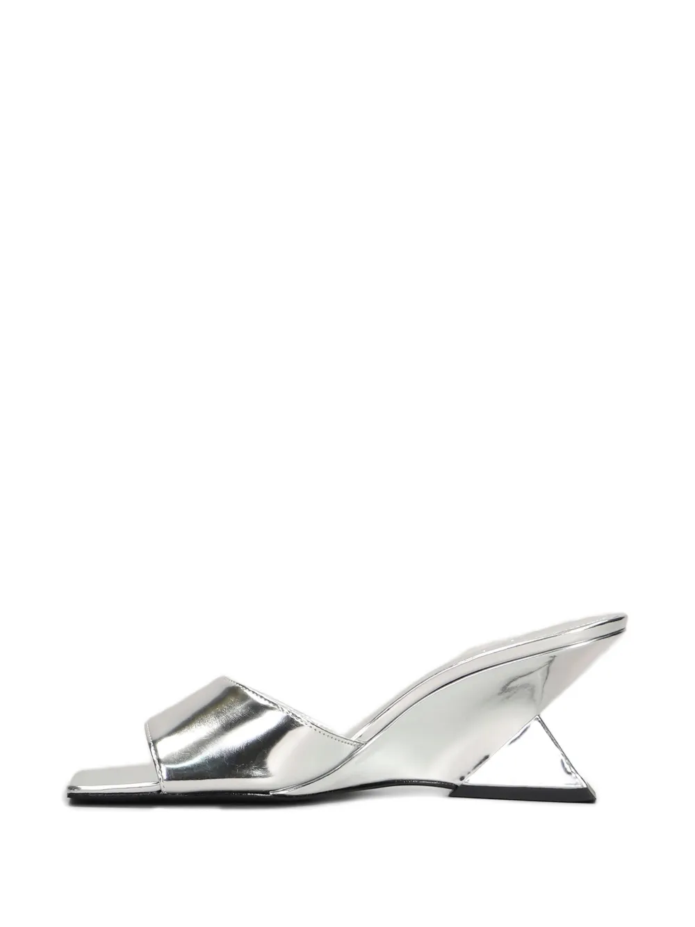 Schutz 75mm Abbie sandals Silver