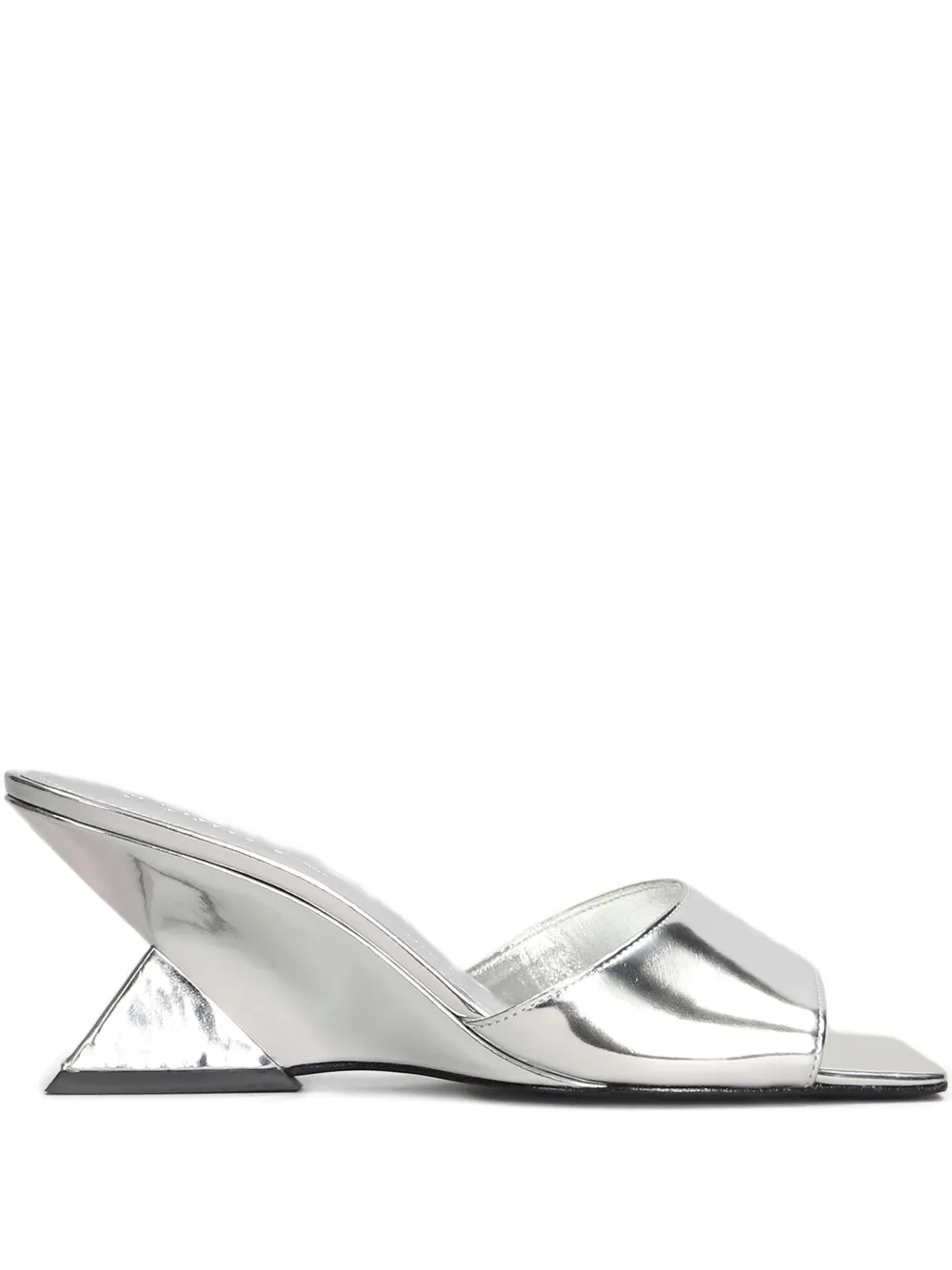 Schutz 75mm Abbie sandals Silver