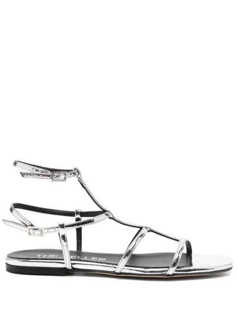 The Seller metallic leather sandals