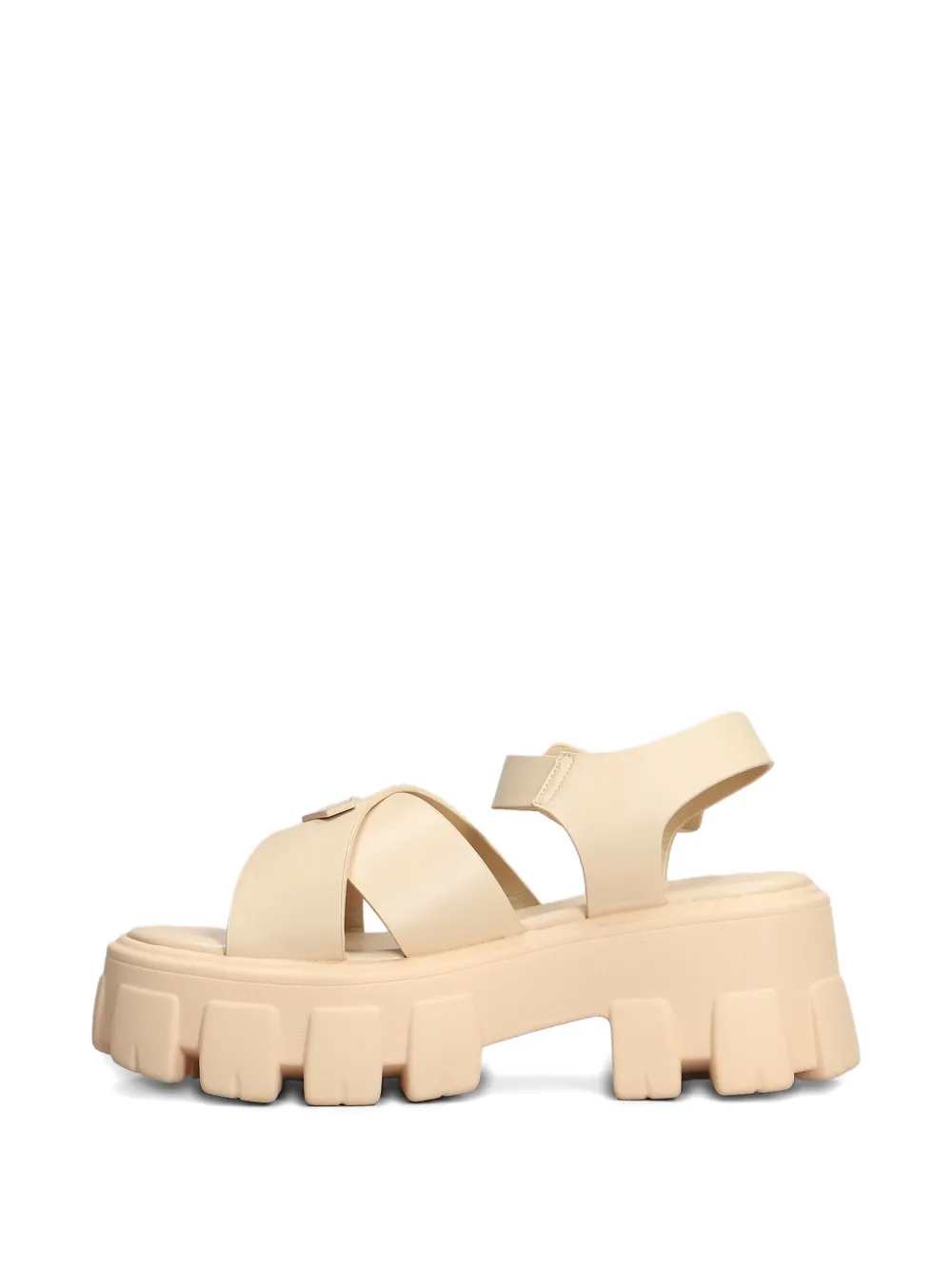 Marc Ellis logo-patch sandals Neutrals