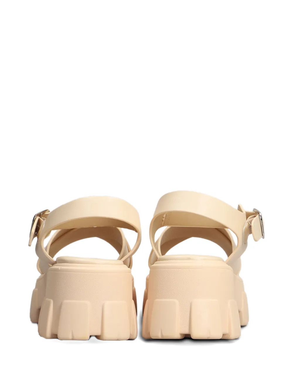 Marc Ellis logo-patch sandals Neutrals